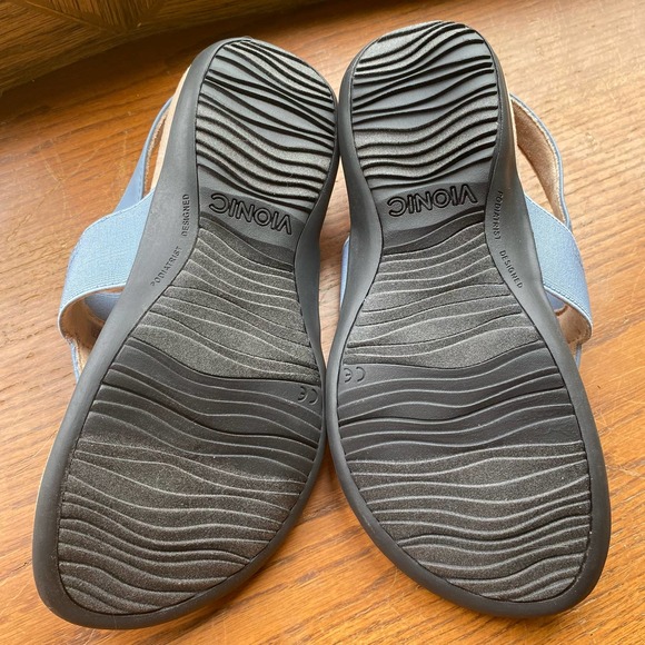 NIB Vionic Rest Danita Adjustable T-Strap Sandals In Sky Sz 6.5 - Picture 11 of 13